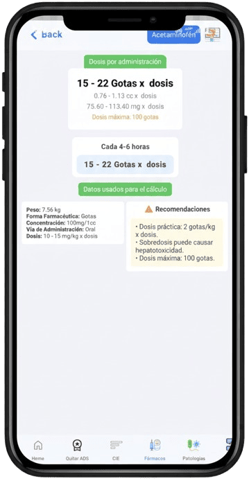 Dosificación Pediátrica